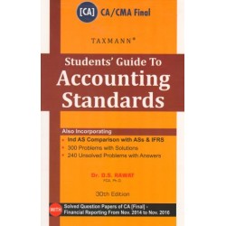 DS Rawat Students Guide To Accounting Standards For CA Final / CMA Final 30th Edn. Including Nov 2016 Q And A